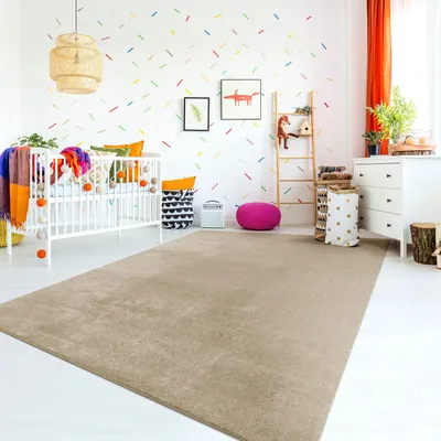 Produktbild von TT Home Teppich Kinderzimmer Waschbar Rutschfest Kinderteppich Junge Mädchen Weich Pastell Größe 200x280 cm