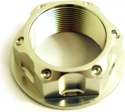 Image de Ecrou de direction JMP Bolt M24x1,00mm aluminium argent pour Honda CBF FA F / A N S ABS 125 / 250 / 300 / 350 / 360 / 400 / 450 / 500 / 550 / 600 / 650 /