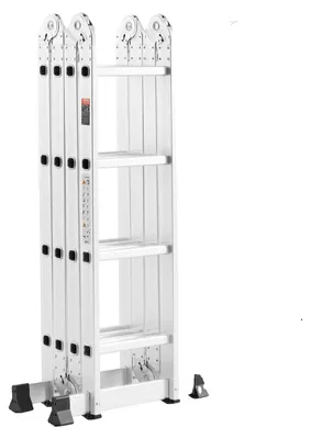 Obrázek produktu pro Multifunkční žebřík VEVOR, víceúčelový žebřík 7 v 1, rám žebříku 4600 mm, nastavitelný vysoce výkonný žebřík, nosnost 150 kg, vhodný pro venkovní domácí použití