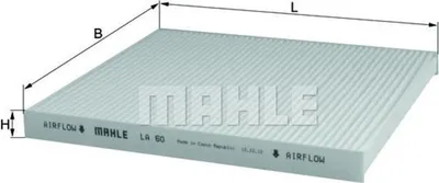 Produktbild von MAHLE Innenraumfilter LA 60 Pollenfilter für VW POLO (9N)