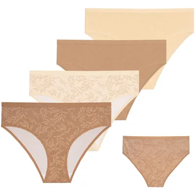 Immagine prodotto di Slip da donna - Slip in cotone, taglia L - Confezione da 4 slip da donna - Intimo da donna