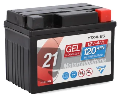 Immagine prodotto di Cartec Gel Motorradbatterie YTX4L-BS 4Ah 120A