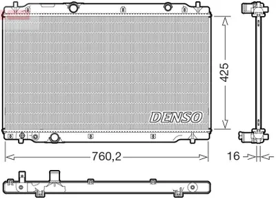 Zdjęcie produktu dla DENSO DRM40107 Chłodnica wodna silnika do HONDA CR-V V (RW, RT)