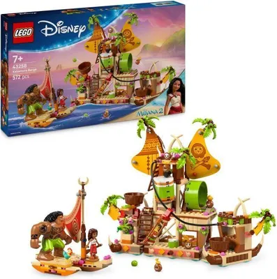 Obrázek produktu pro LEGO Disney Vaiana 2 Loď Kakamora 43258, stavebnice, 7+ let, 9 minifigurek LEGO Disney, loď Kakamora a kánoe