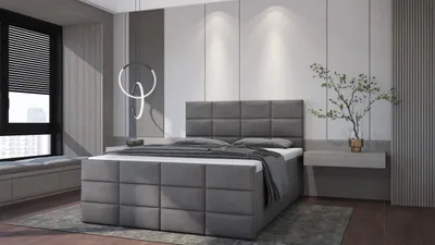 Obrázok produktu pre PREDAJ LEADER skriňová posteľ ANKARA 120x200 cm čalúnená posteľ s dvoma zásuvkami, kompletná súprava s matracom a topperom (4 cm), grafit, posteľná látka JASMINE 96
