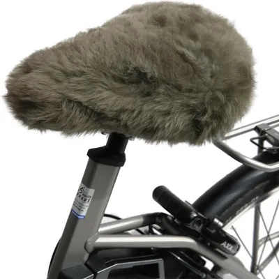 Produktbild von Lammfell Fahrradsattelbezug Camel -