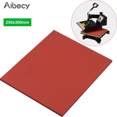 Obrázok produktu pre Aibecy 250 * 300 * 8 mm tepelná tlačová podložka silikónová podložka odolná voči vysokej teplote pre tepelný lis na tričká prenos tepla sublimácia