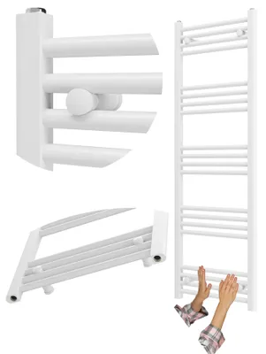Immagine prodotto di Granitan - Radiatore da bagno - Scaldasalviette - 50x140 cm - Bianco - Scaldasalviette - BRENO