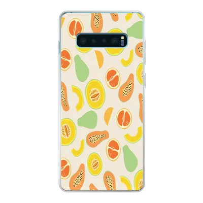 Produktbild von MuchoWow® Handyhülle Schutzhülle Hülle für Samsung Galaxy S10 Lite Obst - Muster - Melone Silikon Softcase Handy Hülle - Schutz
