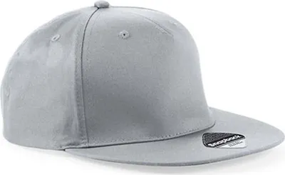 Produktbild von Beechfield B610 | 5-Panel Snapback Rapper Cap / Kappe / Mütze / Hut - Farbe: Light Grey - Größe: One Size