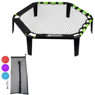 Produktbild von Best Sporting Schmetterball Set Outdoor I Roundnet Set mit 3 Bällen + Tasche, Pumpe und Anleitung