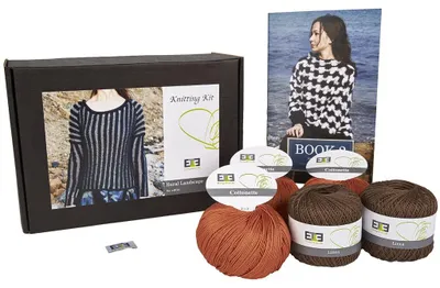 Strickausrüstung Landschaft, Cutch, Orange, 12 Stück