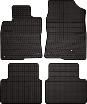 Image de Tapis de sol voiture en caoutchouc pour Honda Civic X (2017-2021, hatchback) Noir, lot de 4 pièces, fixations