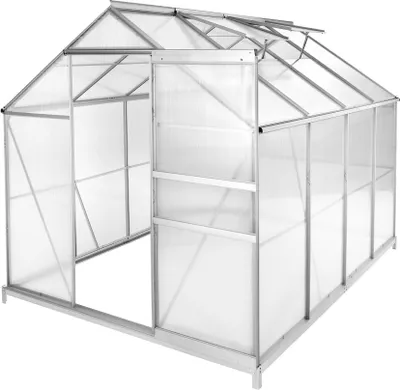 Produktbild von Gewächshaus mit Fundament 7,7 m³ 185 x 250 x 195 cm