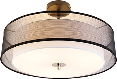 A close-up studio shot of a modern ceiling light.
