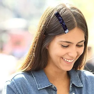 Produktbild von 4-teilige Haarspangen aus Acryl und Acetat im französischen Vintage-Stil für feines bis mitteldickes Haar von Damen und Mädchen