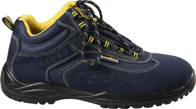 Produktbild von Goodyear Hohe Sicherheitsschuhe metallfrei S1P aus blauem Wildleder Größe 43