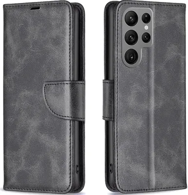 Produktbild von Mobigear Excellent  Samsung Galaxy S23 Ultra Hülle Klapphülle Geldbörse - Schwarz