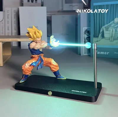 Produktbild von Nikolatoy Dragon Ball Son Goku Lampe Kamehameha Magnetisch LED Nachtlampe