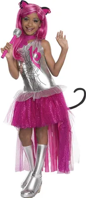 Produktbild von Kinder Catty Noir Kostüm (Monster High) Größe: L / 140/146 (8-10Jahre)