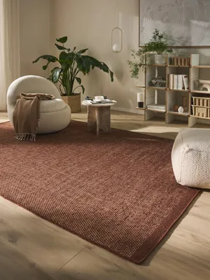 Wollteppich Rocco, handgewebt, braun, 170x240 cm, rechteckig
