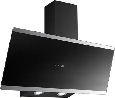 Produktbild von PKM Dunstabzugshaube Schräghaube Wandesse Metall Glas S33-90A+BTH 90cm schwarz