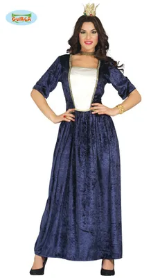 Produktbild von blaues Kleid als Mittelalter Kostüm für Damen , Größe:L