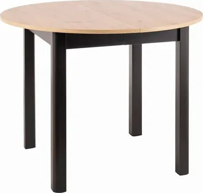Zdjęcie produktu dla Stół rozkładany DANTE 102(144)x102 dąb artisan/czarny mat