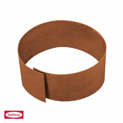 bellissa Rasenkante rund Ø40cm 13cm corten Kreis Mähkante Beeteinfassung Beetumrandung