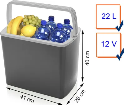 Produktbild von Tristar Kühlbox KB-7424 Anthrazit 22 L 12 V