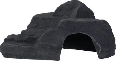 Produktbild von Variogart Höhle XL 1208 Dekoration Deko Aquarium Terrarium Schiefer-Anthrazit