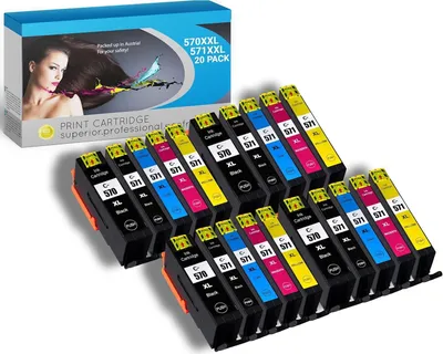 Produktbild von IPA Printservice Druckerpatronen (20er Pack) – Pixma TS5050, 571, 570