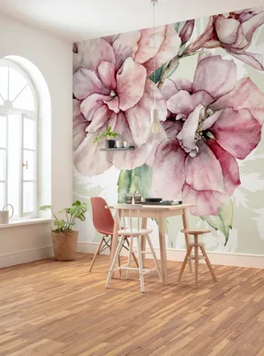 Produktbild von Komar Vlies Fototapete - La Flor - Größe: 300 x 280 cm (Breite x Höhe) - 6 Bahnen, Wohnzimmer, Schlafzimmer, Tapete