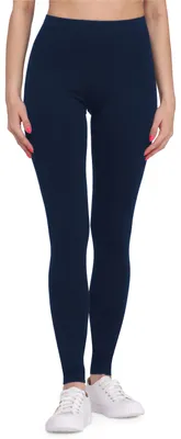 Image de Bellivalini Leggings longs pour femmes en viscose BLV50-147 (bleu foncé, S)