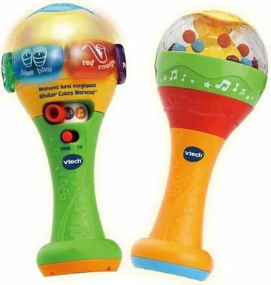 Produktbild von VTECH Baby Lumi Magische Maracas, Bilinguale Musikspielzeug, 9-36 Monate, 6 Leuchtknöpfe, 3 Spielmodi