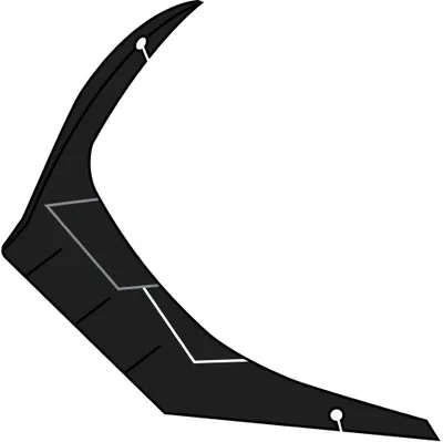 Produktbild von Heckspoiler Airoh GP 550 S Challenge Helm Schwarz Größe S