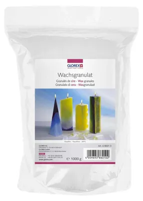 Produktbild von Glorex Wachsgranulat Paraffinbasis in Pulverform 1 kg