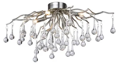 Obrázek produktu pro Stropní svítidlo ICICLE, ocel a hliník, šedé, 4xG9x40W, sklo, rozměry: 35x60x30 cm, IP20, Paul Neuhaus