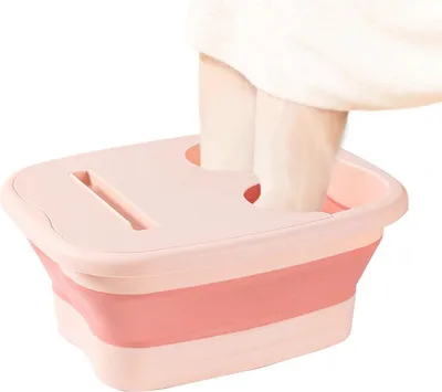 Productafbeelding van Opvouwbare voetbad-massagekom, kleur: roze