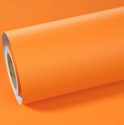 Immagine prodotto di Carta da parati autoadesiva da parete rivestimento in vinile 60 cm x 5 m arancione