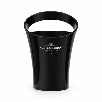 Immagine prodotto di Refrigeratore per champagne in acrilico – Refrigeratore per bottiglie da 0,75 L – Nero, leggero, resistente agli urti ed elegante – Adatto per Moët & Chandon