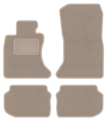 Productafbeelding van Velours automatten voor BMW 5 F10 xDrive 2010-2013 (sedan) – 4-delig, beige, op maat – Wielganizator LUX