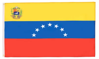Flagge Venezuela alt 7 Sterne mit Wappen 150x90 cm