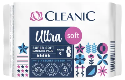 Produktbild von Cleanic Ultra Soft Night - Nachtbinden, 8 Stück.