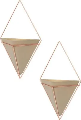 Produktbild von 470753-633 - TRIGG - Wandgefäß, klein, beton/kupfer