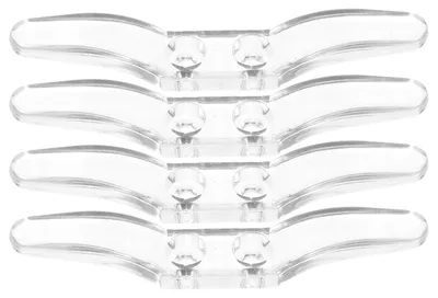 4er-Set Jalousiekordel-Sicherheitsklemmen, transparent, 8,2 cm