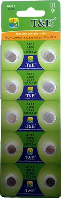 Produktbild von 10x AG 11 Uhrenbatterie 361 362 für Armbanduhr Knopfzelle SR 721 V362 LR 721