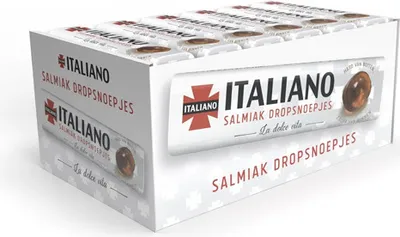 Produktbild von Italiano - Salmiak Lakritz Bonbons - 24 Rollen