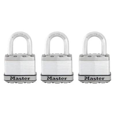 Imagen del producto de Juego de 3 candados colgantes de titanio M1EURTRI - Master Lock Excell - 45 mm