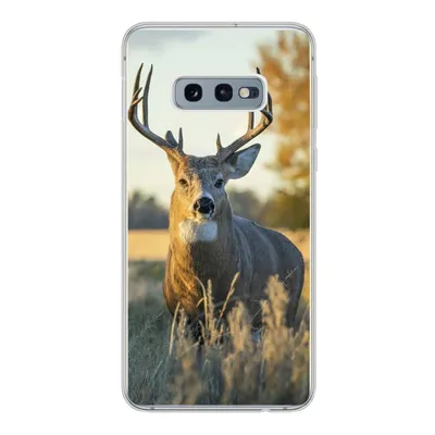 Produktbild von MuchoWow® Handyhülle Schutzhülle Hülle für Samsung Galaxy S10e Hirsche - Gras - Herbst - Geweih - Natur - Tiere Silikon Softcase Handy Hülle - Handy